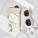 Facynde Water-Repellent Sunglasses Case | Marble PU Leather Squeeze Top Bag for Men & Women - Soft Glasses Case in White - Buy Online on SooperMarket.com
