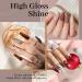 modelones Holiday Gel Nail Polish Set 6 Colors Brown Dark Red Gel Polish Kit Glitter Champagne Gold Nude Pink Grey Nail Polish Gel Soak OFF LED Manicure Nail Art DIY Home Salon Gift for Women live in luxury 1.25 ml (Pack of 6) - Buy Online on SooperMarket.com