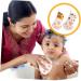 Toyvian 2pcs Paw Bath Cotton Body Scrubber Sponge Set for Kids - Natural Mesh Baby Shower Towel Puffs - 3 Pack (As Shown) - Buy Online on SooperMarket.com
