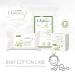 Buy Organic Cotton Baby Pads - Rectangular Fairtrade Design 60 Pack | Eco-Friendly & Safe for Your Baby - Buy Online on SooperMarket.com