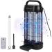 Electrical mosquito lamp EUQQU 18W 1800V UV Insect shells with remote control Timer 80 m IPX4 mosquito trap lamp defense agent the fly trap effectively reduced electrically for the interior