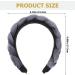 Braid Headband Hair Bands for Braids Elastic Braided Headbands for Women Knotted Headband for Women Black Headbands for Women Plush Velvet Wig Fabric gray - Buy Online on SooperMarket.com