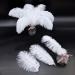 Natural White Ostrich Feathers 10-12inch - Pack of 12 for Wedding & Party Centerpieces - Easter Carnival Decor & Flower Arrangement - Home Decorations - White Feathers - Buy Online on SooperMarket.com