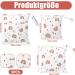 Newofview Waterproof Fabric Diapers & Large Wetbag - Cartoon-Print Reusable Cloth Diaper Bag for Baby Trips - Buy Online on SooperMarket.com