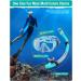 Seovediary Snorkel Set for Adults | Anti-Fog Panoramic Swim Mask & Dry Top Snorkel Kit | Green & Transparent | Perfect for Snorkeling & Scuba Diving - Buy Online on SooperMarket.com