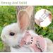 2 Pcs Adjustable Rabbit Leash Rabbit Accessories Rabbit Leash Small Dog Harnesses Adjustable Soft Padded Pet Vest Harness and Lead Set for Bunny Puppy Kitten and Other Small Animals (Pink Blue) - Buy Online on SooperMarket.com