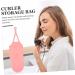Baluue Curling Iron Storage Bag Hair Crimper Curlers Storage Bags Curling Wand Hair Curler 29.50X13.50X2.00CM Pink - Buy Online on SooperMarket.com