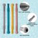 Buy Danneeforsu7 Baby Bite Tube Set - 4 Silicone Bass Rings & Chewing Toys for Toddlers | Safe Teething Solutions with Cleaning Brushes - Buy Online on SooperMarket.com