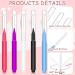 100Pcs Micro Eyebrow & Eyelash Comb Brush with Cap - Multifunctional Brow Lamination Spoolies for Eyebrows - Portable Brow Brushes for Extensions (5 Colors) - Buy Online on SooperMarket.com