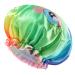 Mikimini shower hood for women reusable unicorn shower hood for children double waterproof hair hood bathing hood with soft PVC lining for children and girls medium-sized 2 pieces (2-pack) unicorn