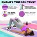 MhIL 5 Resistance Bands Set for Working Out - Best Exercise Bands for Legs, Butt, and Glutes - Stretch Gym Fitness Bands for Men and Women - Home Elastic Loops in Pink, Black, Green, Purple, Grey - Buy Online on SooperMarket.com