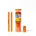 Orange Carpenter Pencil Set - Includes 15 Flat Construction Pencils with Printed Ruler  1 Carpenter Pencil Sharpener & 1 Clear Storage Container - Smoothly Write on Wood  Concrete & Stone - Pencil Kit
