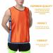 KUAIPAO Soccer Pinnies Training Vests - Orange, Size Large | Team Practice Jersey for Kids, Youth, and Adults - Buy Online on SooperMarket.com