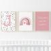 Pompom Prints Set of 3 Girls Bedroom Prints Rainbow Nursery Prints Scandi Boho Style Nursery Decor Playroom Prints Picture Frames not Included (8x10 Inch J) 8x10 Inch J