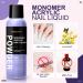 Movoran Acrylic Nail Kit for Beginners - 3 Colors Powder & Liquid Set with Brush Cleaner - Ideal for Nail Extension - Professional Nail Kit for Everything - Buy Online on SooperMarket.com