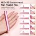 MIZHSE Nail Magnet Tool | Double-Head Cat Eye Magnet Pen | Hexagonal Design for Nail Art | Professional & DIY Nail Salon Tools - Buy Online on SooperMarket.com