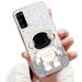 Tivenfezk Nadoli for Samsung Galaxy A02S astronaut Hidden Stand Shell cartoon glittering stands soft silicone bling transparent protective cover samsung galaxy a02s clear