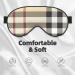 SSIMOO Gray Plaid Sleep Eye Mask for Women | Breathable Travel Eye Patch | Perfect Relaxation Accessory - Buy Online on SooperMarket.com
