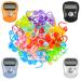 Kingdder Stitch Counters LCD Finger Digital Counter with Knitting Knit Row Counter Stitch Marker Crochet Locking Clips Stitch Markers for Knitting and Crocheting Random Color (4 Pieces) 104