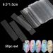 40pc Clear Stiletto Nail Swatches Display Kit with 50pc Stand Holder and 3m Fake Nail Sticker Tape - Nail Art Practice Set - Buy Online on SooperMarket.com