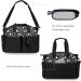 SONARIN Multi-Function Waterproof Baby Changing Tote Bag - Large Capacity Diaper Satchel with Pacifier Holder, Travel Messenger Bag for All Baby Accessories (Black) - Buy Online on SooperMarket.com