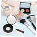 WOONEKY 2pcs Elastic Mesh Loose Powder Box Portable Powder Case Makeup Powder Case Mirror Brackets Abs Black - Buy Online on SooperMarket.com