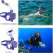 Bairuifu Foldable Snorkel Mask Set - 180 Panoramic View, Anti-Fog, Anti-Leak, Camera Mount - Ideal for Scuba Diving and Snorkeling - Adults, Men, Women, Youth, Kids - Buy Online on SooperMarket.com