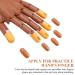 400pcs Brown Replacement False Nail Tips for Nail Training Hand Practice - DIY Manicure Supply - Buy Online on SooperMarket.com