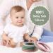 Sensory Silicone Teether Toy with Safety Bracelet - Baby Teething Ring | Food Grade Silicone | BPA & Phthalate-Free | Blue/Orange/Mint/Light Blue - Buy Online on SooperMarket.com