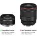 Canon RF 50mm F1.8 STM Lens Hood for EOS R6 R5 RP R Camera - Reversible Lens Shade ES-65B Replacement | Compatible with 43mm Filters and Lens Cap - Buy Online on SooperMarket.com