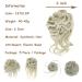 Fulang Hair 5/Pack Large Wavy Bun Hair Parts with Rubber Bands - Messy Updo Extensions for Women (18t/613#) - Buy Online on SooperMarket.com