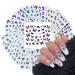 30 Sheets Butterfly Nail Art Stickers for Acrylic Nails Water Transfer Decals for Women Nail Art Design Sticker Manicure Tips Wraps Decorations Kit