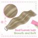 Youngsee Real Hair Tape Extensions - Short Brown & Blond 30 cm 20PCs Remy Seamless - Buy Online on SooperMarket.com