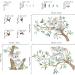 Decalmile Koala Tree Branch Wall Decals with Green Leaves - Nursery and Kids Bedroom Wall Decor - Buy Online on SooperMarket.com