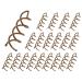 Mini Skater 1.88" Spiral Hair Pin Twist Barrette Spin Pins Non-Scratch Round Tips Twist Screw Hair Pin for Women Bun Hair Style DIY(Brown Set of 20)