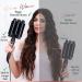 Large 3 Barrel Curling Iron for Beach Waves - Glam Waver, Ceramic Tourmaline, Adjustable Temperature - Buy Online on SooperMarket.com