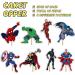 48pcs Superhero Cupcake Toppers & Wrappers - Birthday Party Cake Decorations - Buy Online on SooperMarket.com