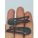 6 PCS Grey Metal Snap Hair Clips - 5CM Long | Hair Grip Pins - Buy Online on SooperMarket.com