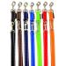 Dog leash reflecting large dogs double linen 2m / 2.40m / 2.80m / 3.50m / 5m adjustable made in Germany (red 20mm 2.40m) red 20mm 2.40m