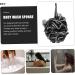Buy NOLITOY 4pcs Black Bath Balls - Durable Mesh Loofah Scrubber Sponges for Men | Portable Body Wash Solution - Buy Online on SooperMarket.com