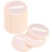 12 Pieces Powder Puffs Cotton Makeup Powder Pads Soft Face Compact Powder Puffs for Loose Powder Setting Powder Pressed Powder 2.36 Inch (Beige)