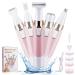 Face Razors for Women  BestMal Bikini Trimmer 5 in 1 Wet/Dry Electric Shaver Razors for Face Nose Eyebrow Beard Mustache Arm Leg Armpit Pubic Area Painless Rechargeable Facial Hair Removal for Women