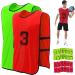24 Pcs Lightweight Numbered Soccer Practice Vests for Men, Youth & Adults - Scrimmage Jerseys for Soccer, Lacrosse Training - Sport Supplies - Buy Online on SooperMarket.com