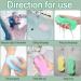 6Pcs Ultra Soft Bath Body Shower Sponges with Exfoliating Dead Skin Remover - Reusable and Super-Soft for Pregnant Women, Adults, and Children | Includes 6 Sticky Hooks - Buy Online on SooperMarket.com