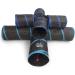 Feline Ruff Premium 4 Way Cat Tunnel | Extra Large 12 Diameter | Collapsible Play Toy for Cats, Rabbits, Kittens, Large Cats, and Dogs - Black/Blue - Buy Online on SooperMarket.com