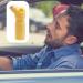Portable Urinal for Men 600ml Spill Proof Plastic Male Pee Bottle Urine Jar for Men with Lid Male Urinal Pee Urine Bottle for/Elderly/Car Use Yellow - Buy Online on SooperMarket.com