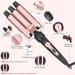 5 In 1 Curling Wand Set-Hair Waver Curling Iron 3 Barrel Triple Crimper Tool Beach Waves with 3/4-1 1/4 inch 5 Interchangeable Barrels Hair Curler for Women Hairstyles(Rose Gold) - Buy Online on SooperMarket.com