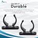 MARINE CITY Black Nylon Ladder Hooks - Pack of 2 | Easy Access Holder Bracket for Boats & Yachts | Light Weighted & Best Grip 1-1/2 Inches Pole Storage Clip - Buy Online on SooperMarket.com