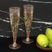 Homy Feel Rose Gold Glitter Plastic Champagne Flutes - 30 Pack, 5oz Disposable Glasses for Party & Mimosa Bar - Buy Online on SooperMarket.com