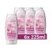 Duschda's shower gel wild rose Melisse shower room with a pampering fragrance formula ensures a refreshing start in the day 225 ml 6 pieces of wild rose Malisse 225 ml (6 Pack)